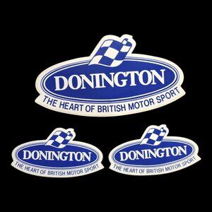Donington The Heart Of British Motor Sport Vintage 90s Sticker Lot Of 3 NOS
